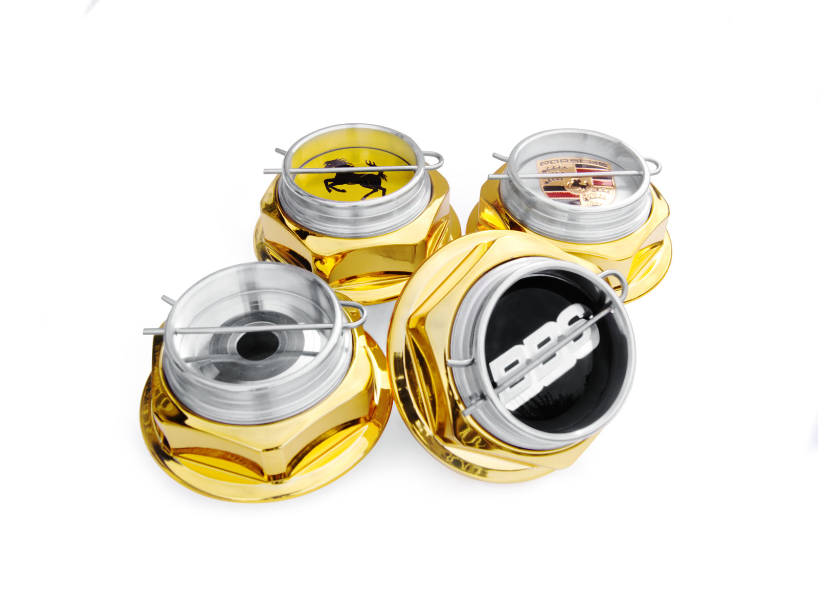 MG Hex Nut V2 Kit – Gold Plated (Fits BBS RS, RSII, RC)