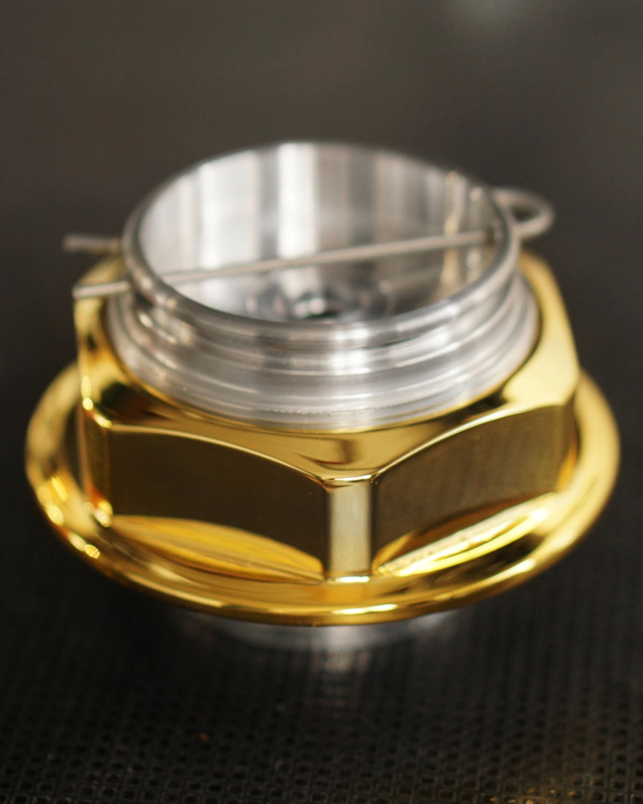 Gold-finished statement surface