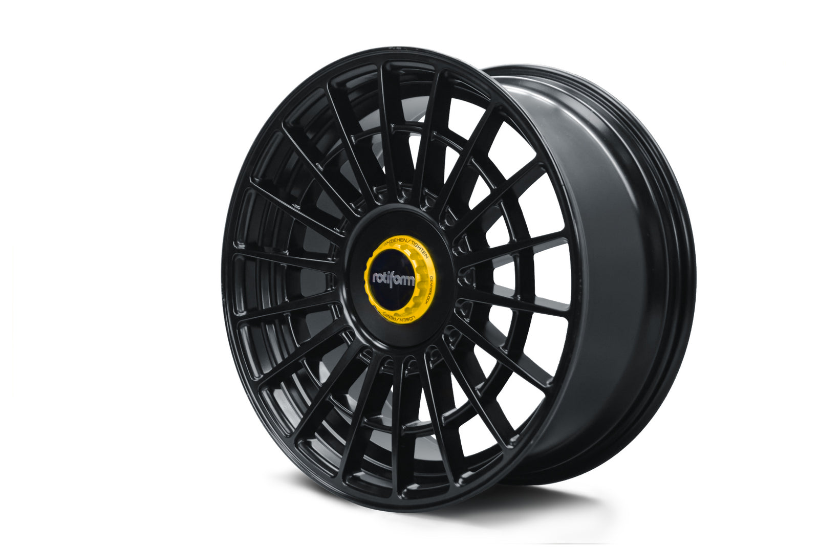 Centerlock Nuts V3 in Yellow Racing for Rotiform