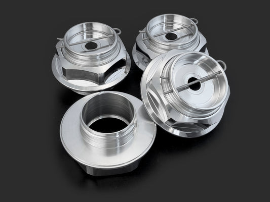 MG Hexagonal Nut V2 Mirror Polished – BBS RC 041 / Style 29 (Flush Kit)