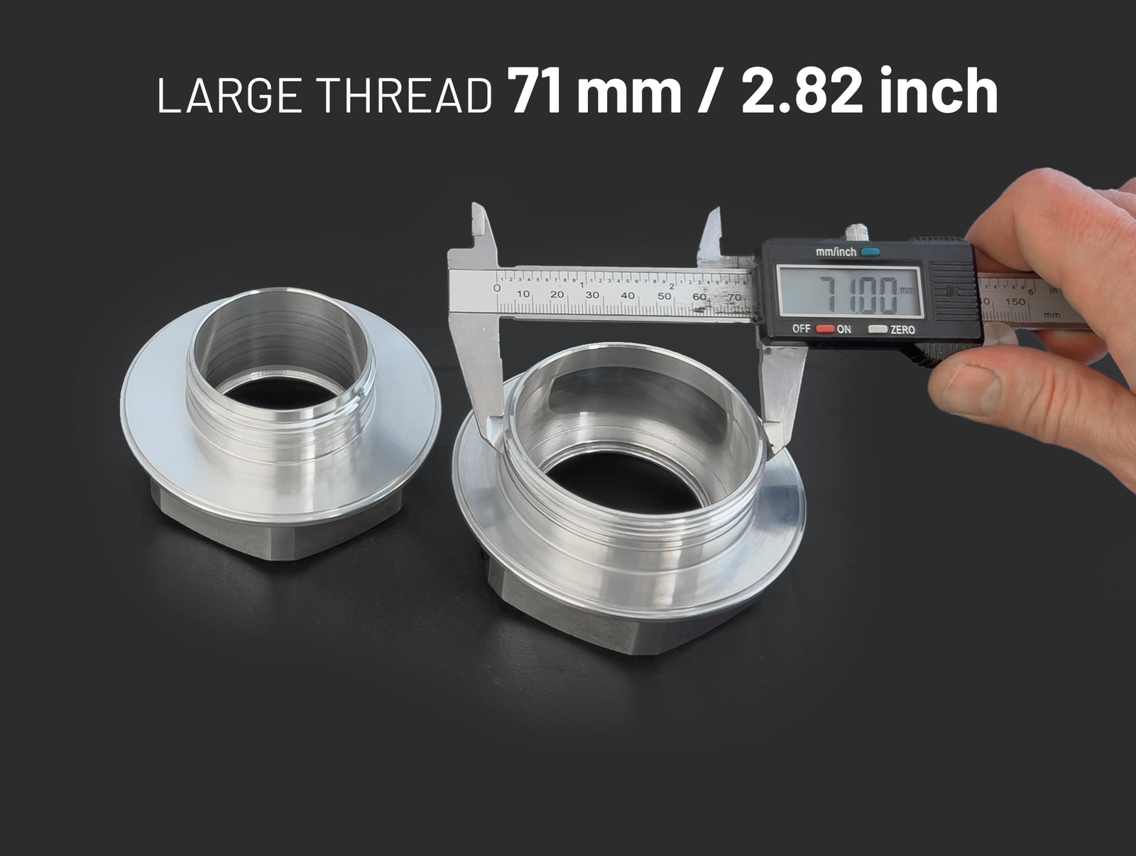 MG Hex Nut – CNC Machine Finish (Fits BBS RS, RSII, RC)