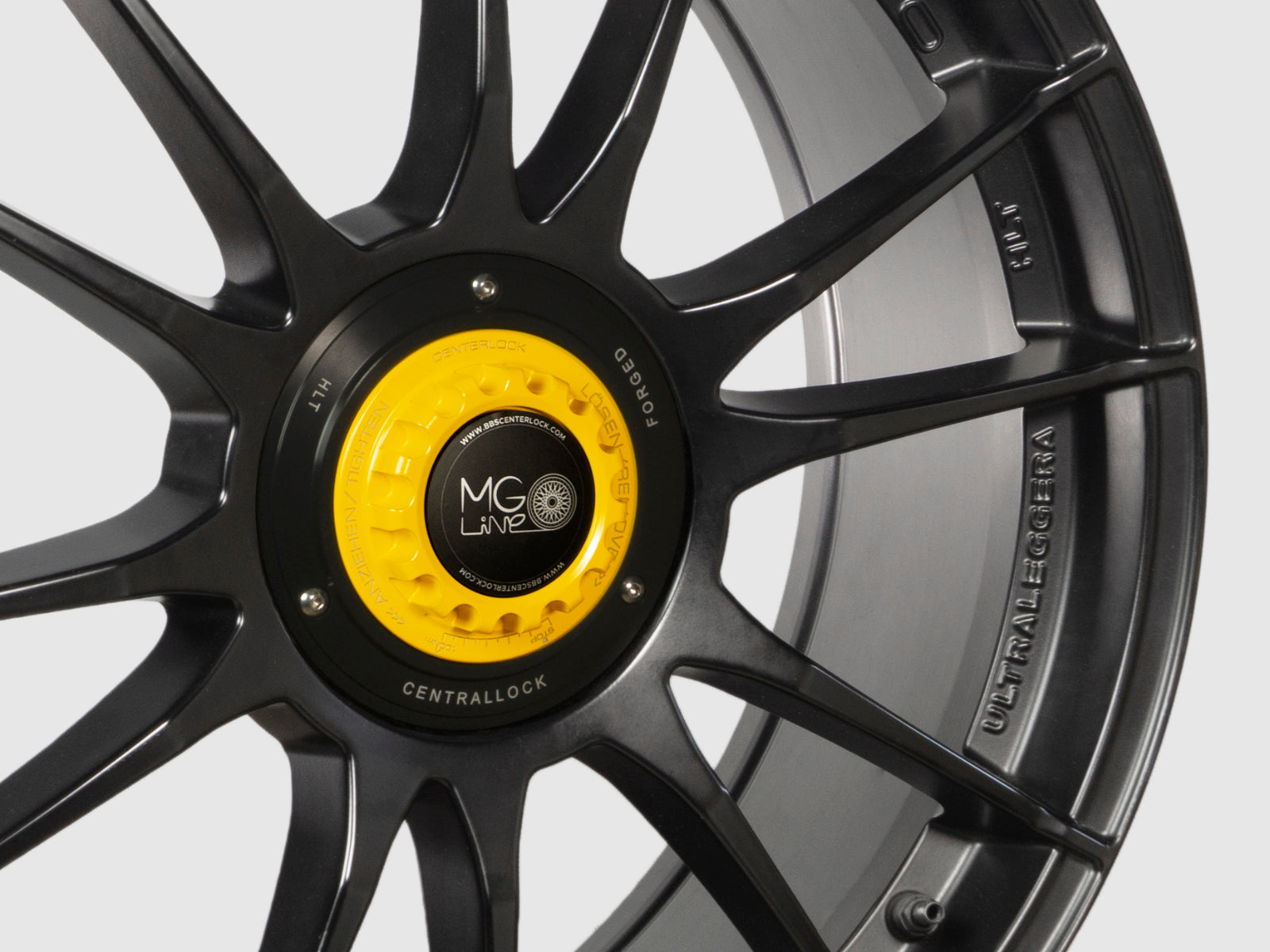 Centerlock Kit V1 YELLOW RACING for OZ Ultraleggera