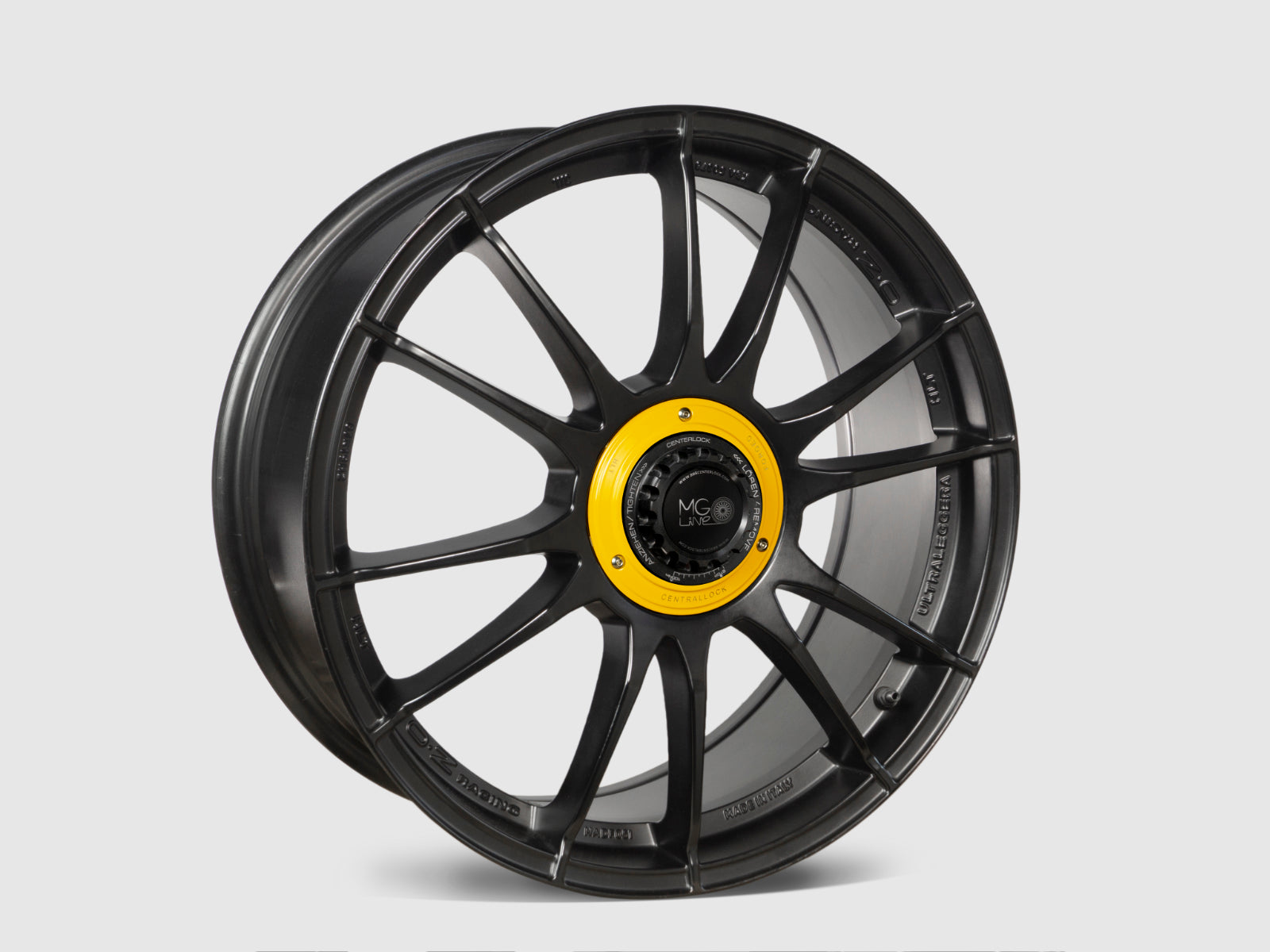 Centerlock Kit V1 YELLOW RACING for OZ Ultraleggera