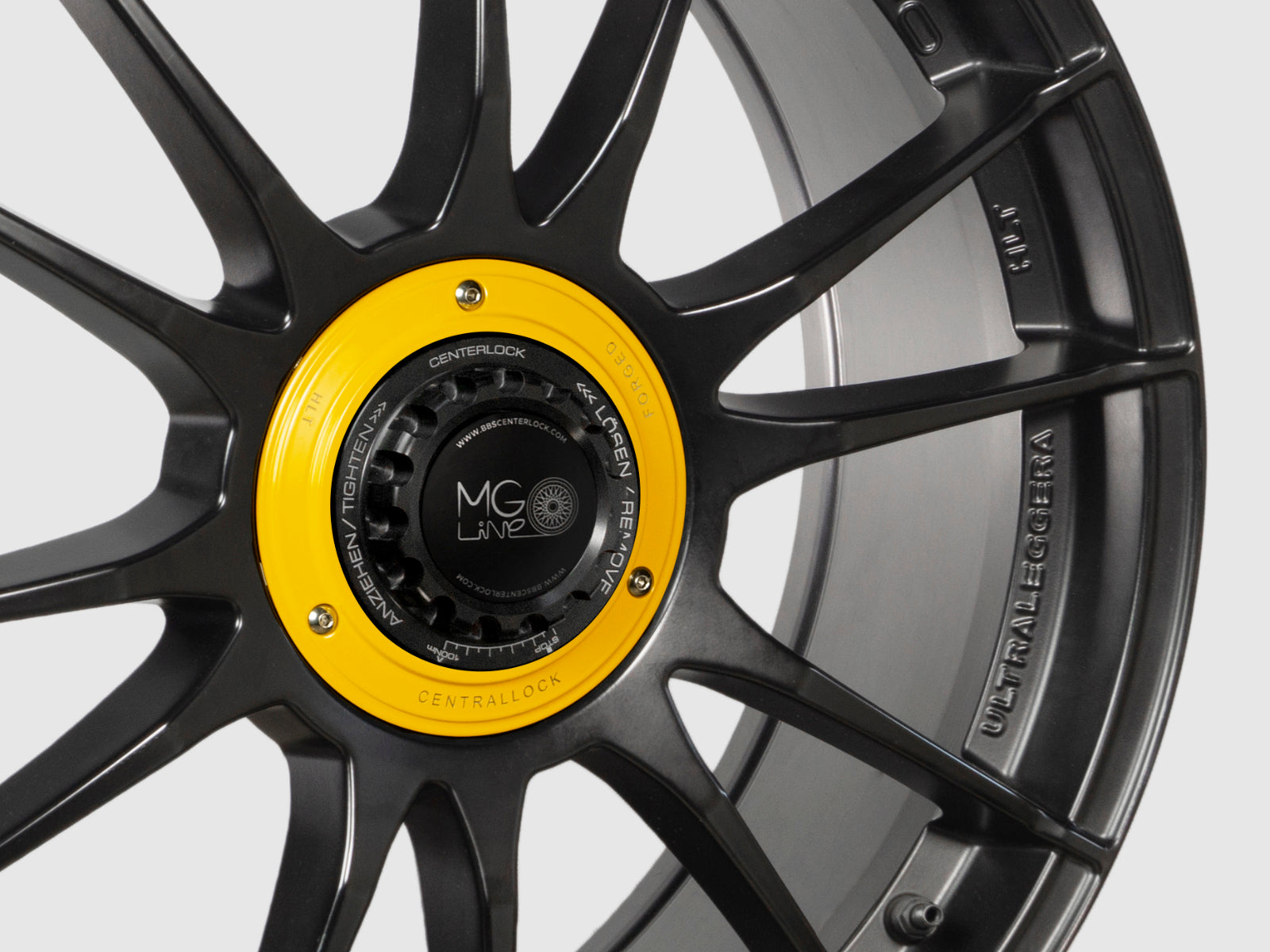 Centerlock Kit V1 YELLOW RACING for OZ Ultraleggera