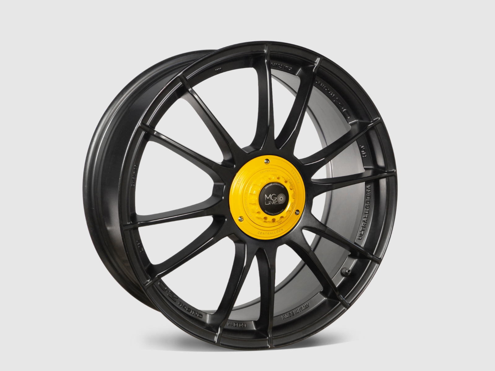 Centerlock Kit V1 YELLOW RACING for OZ Ultraleggera